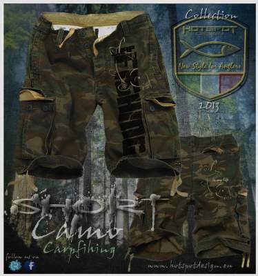 Hotspot Design Shorts Carpfishing Gr. L, camouflage - Gr.L - 1Stück