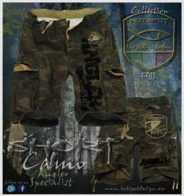 Hotspot Design Shorts Angler Specialist Gr. XL, camouflage - Gr.XL - 1Stück