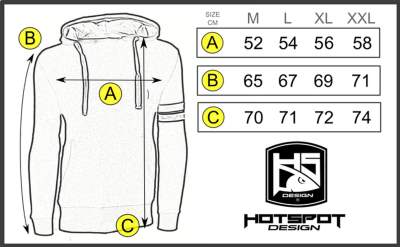 Hotspot Design Hoodie Sweatshirt Carper Gr. M, black - Gr.M - 1Stück