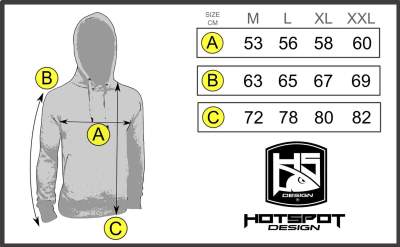 Hotspot Design Hoodie Sweatshirt Pike The Baddest Gr. XXL, grey - Gr.XXL - 1Stück