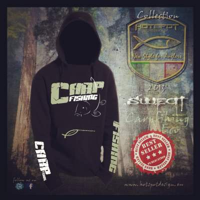 Hotspot Design Hoodie Sweatshirt Carpfishing Eco Gr. M black - Gr.M - 1Stück