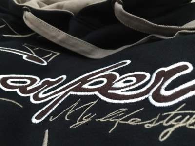 Hotspot Design Hoodie Sweatshirt Carper Gr. L, black - Gr.L - 1Stück