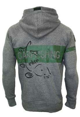 Hotspot Design Hoodie Sweatshirt Carpfishing Elite Gr. L, grey - Gr.L - 1Stück