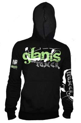 Hotspot Design Sweatshirt Waller Glanis Pure Power Gr. L, black - Gr.L - 1Stück