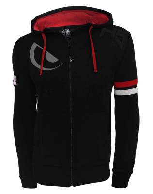 Hotspot Design Zipper Hoodie Sweatshirt Gr. M, black - Gr.M - 1Stück