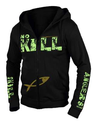 Hotspot Design Zipper Hoodie Sweatshirt No Kill Gr. M, black - Gr.M - 1Stück