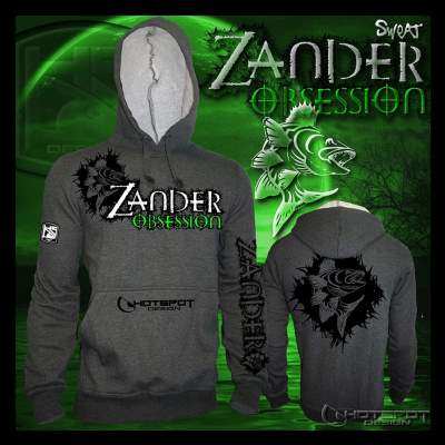 Hotspot Design Zipper Hoodie Sweatshirt Adrenaline Gr. L black - Gr.L - 1Stück