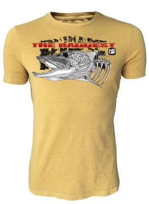 Hotspot Design T-Shirt Pike The Baddest Gr. XXL yellow - Gr.XXL - 1Stück