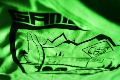 Hotspot Design T-Shirt Game Over Bear Gr. M green - Gr.M - 1Stück