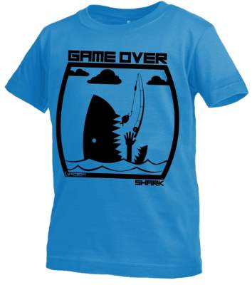 Hotspot Design Kinder T-Shirt Junior Game Over Shark 11-12 Jahre blue - Gr.11-12 Jahre - 1Stück