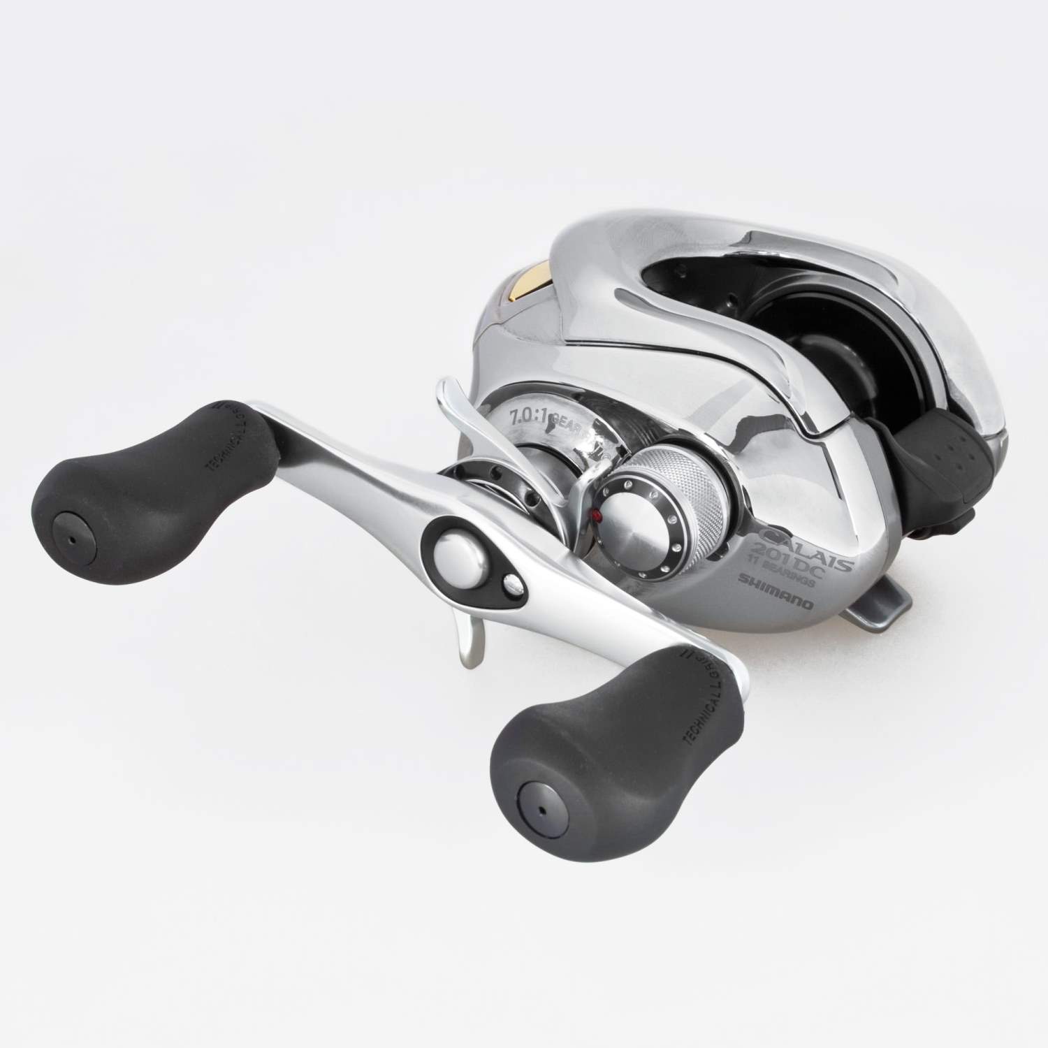 Shimano Calais 201 DC LH Baitcaster Linkshand Multirolle, 155m/ 0,25mm