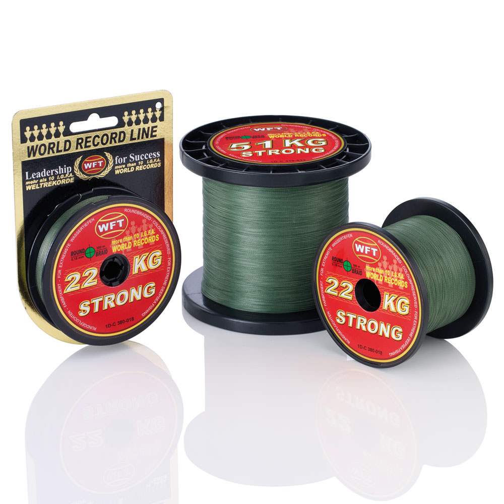 WFT KG Strong Geflochtene Schnur - 600m 0,39mm 67kg Tragkraft