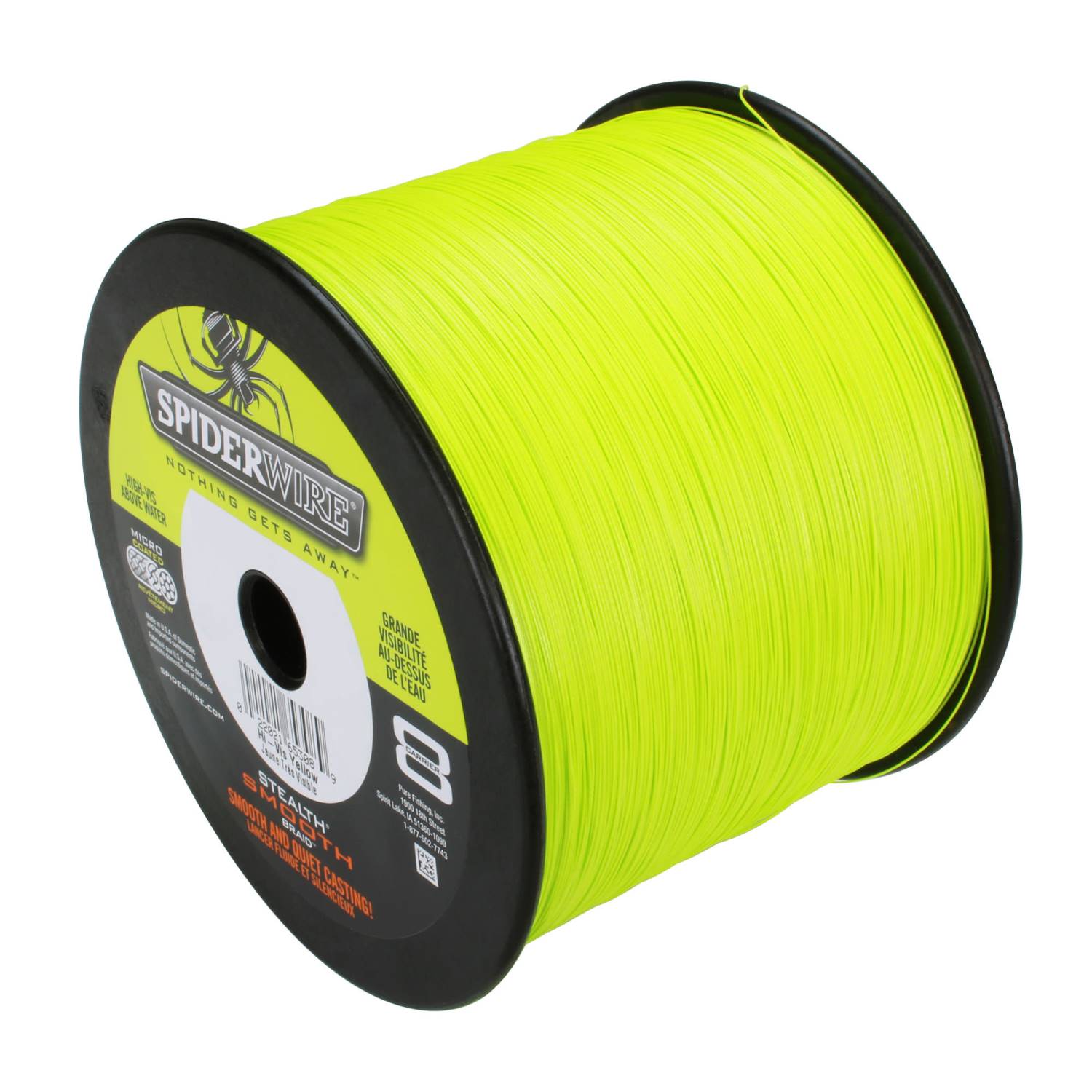 Spiderwire Stealth Smooth 8 Geflochtene Schnur - 150m Gelb, 8-fach Geflochten