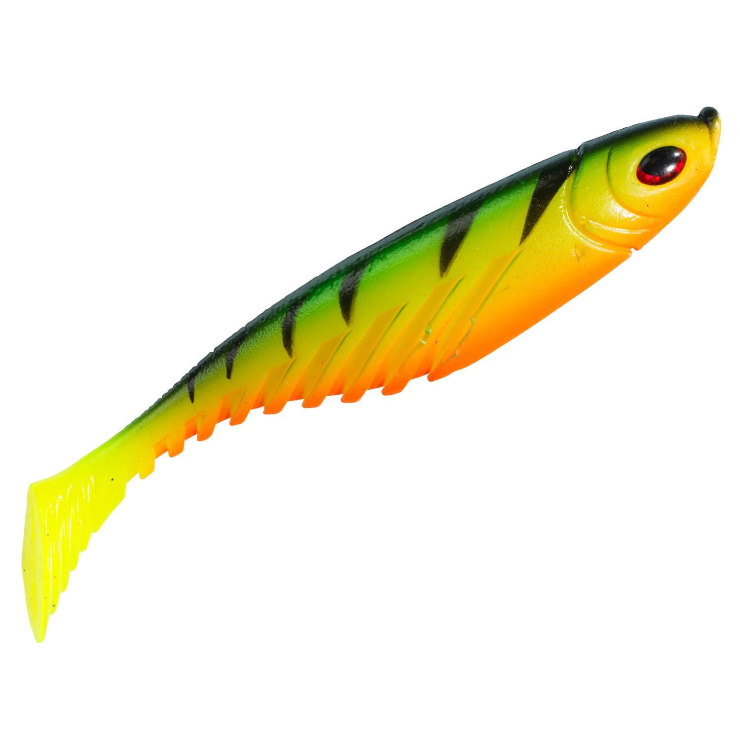 Berkley PowerBait Ripple Shad – 7 Pièces, Coloris Firetiger, 3 1/2 Pouces