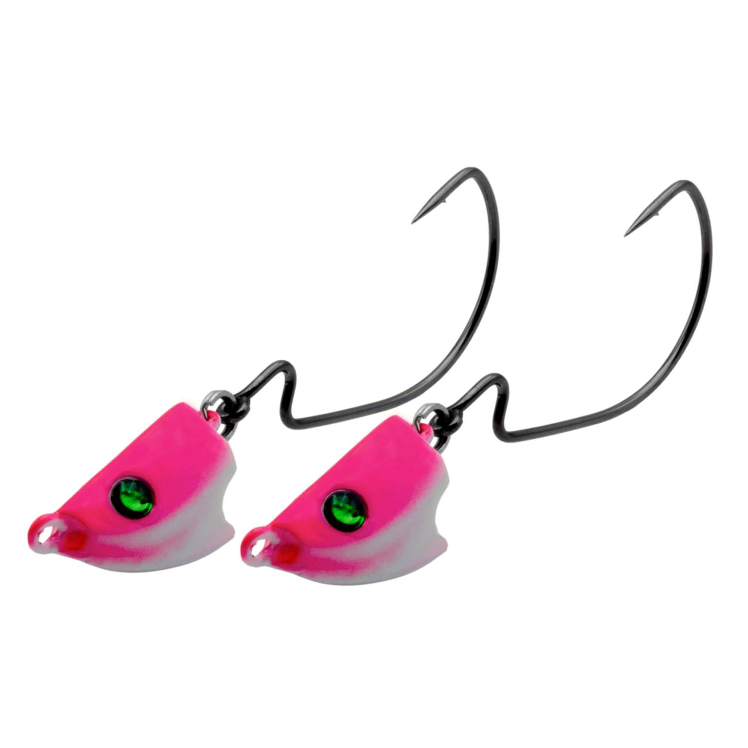 Mustad Jigkopf UV Hot Pink - Testa Piombata Per Pesca Con Amo 32833NP-BN, Per Trota E Salmone