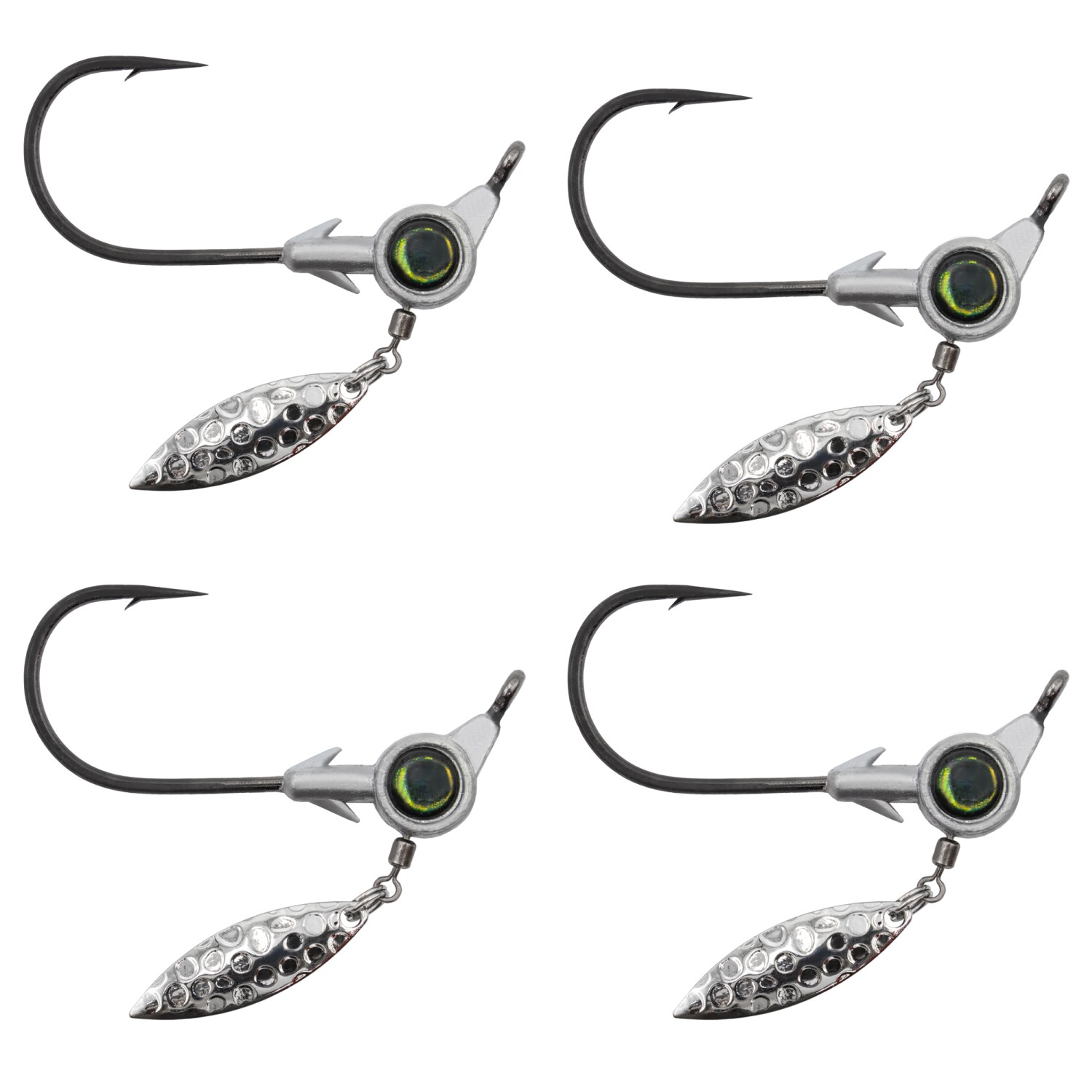 Mustad Jigkopf Perla – Testa Piombata Per Pesca Con Amo Doppio, Finitura Nichel Nero, Versatile Per Trota, Salmone, Steelhead E Walleye, 32833NP-BN - 6