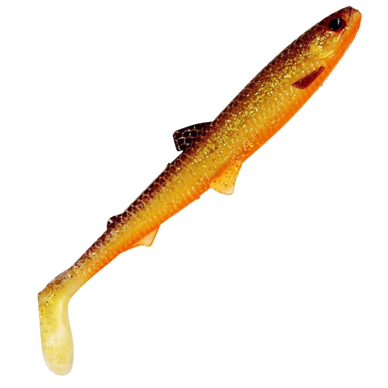 Westin BullTeez Shadtail 12,5cm 16g - 2 Gummiköder Gold Rush Für Raubfische