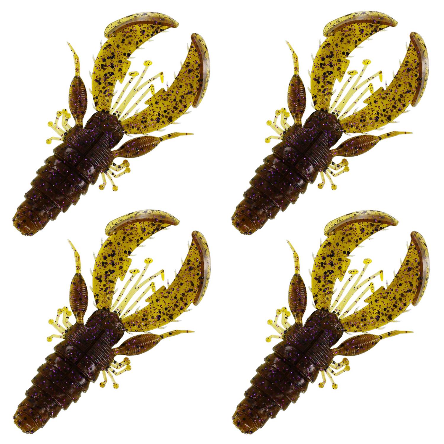 Westin CreCraw 10cm Gummikrebse - 4er Set Zum Barschangeln