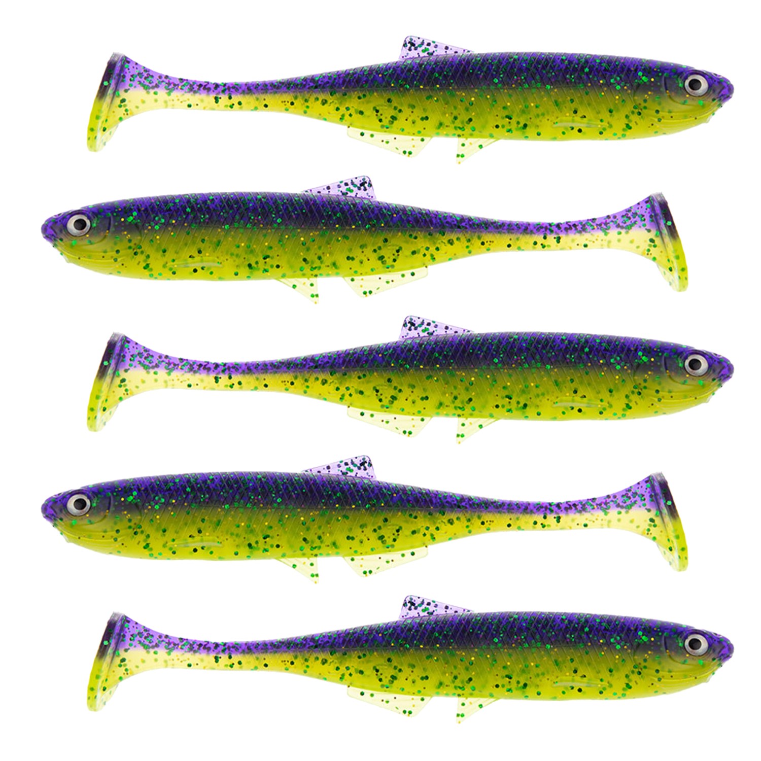 Leurres Souples LMAB KØFI Bleak Shad 9 Cm - Pour Perche Et Sandre, 6 Coloris UV