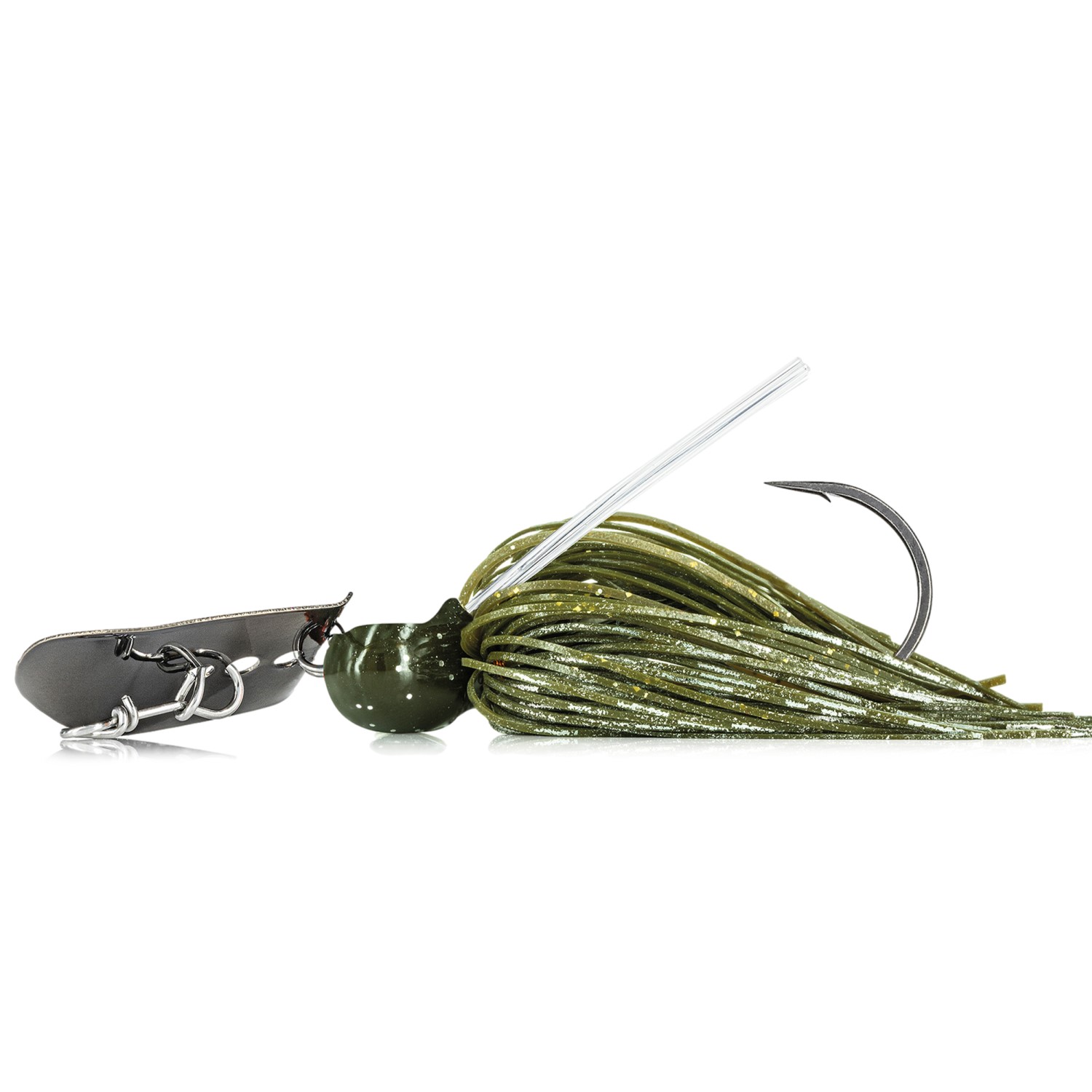 Molix Compact Blade Jig Chatterbait 10,5g Green Pumpkin Flash