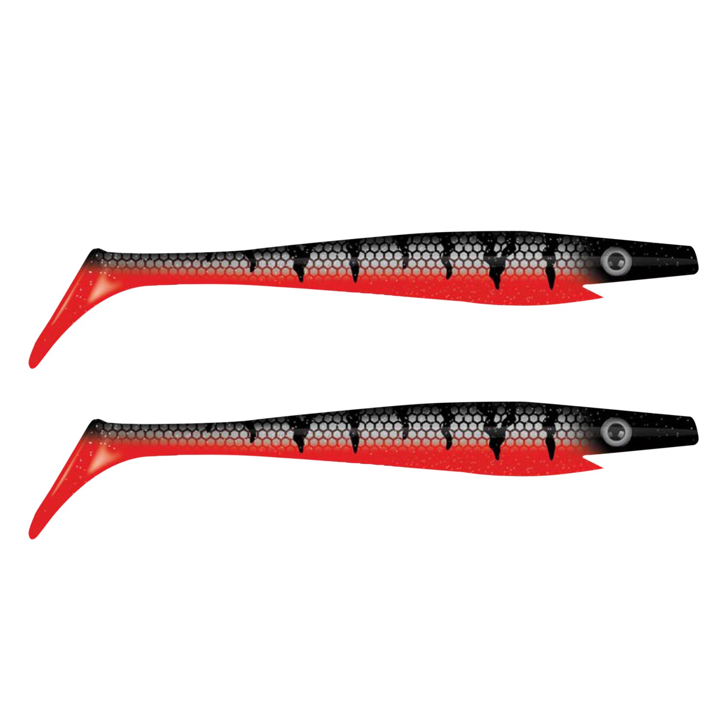 Strike Pro Pig Shad Tournament 18cm 2 Stück Gummifisch Raubfisch Kunstköder Hech