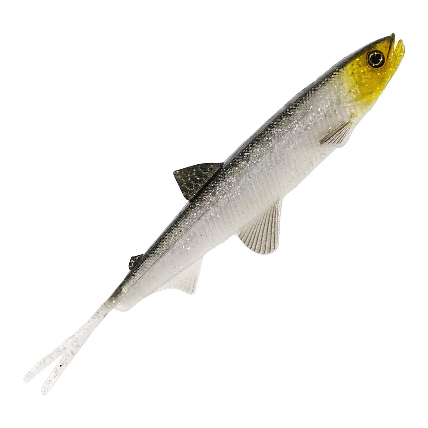 Nays SPLT Pesce Di Gomma Con Coda A V No Action Shad