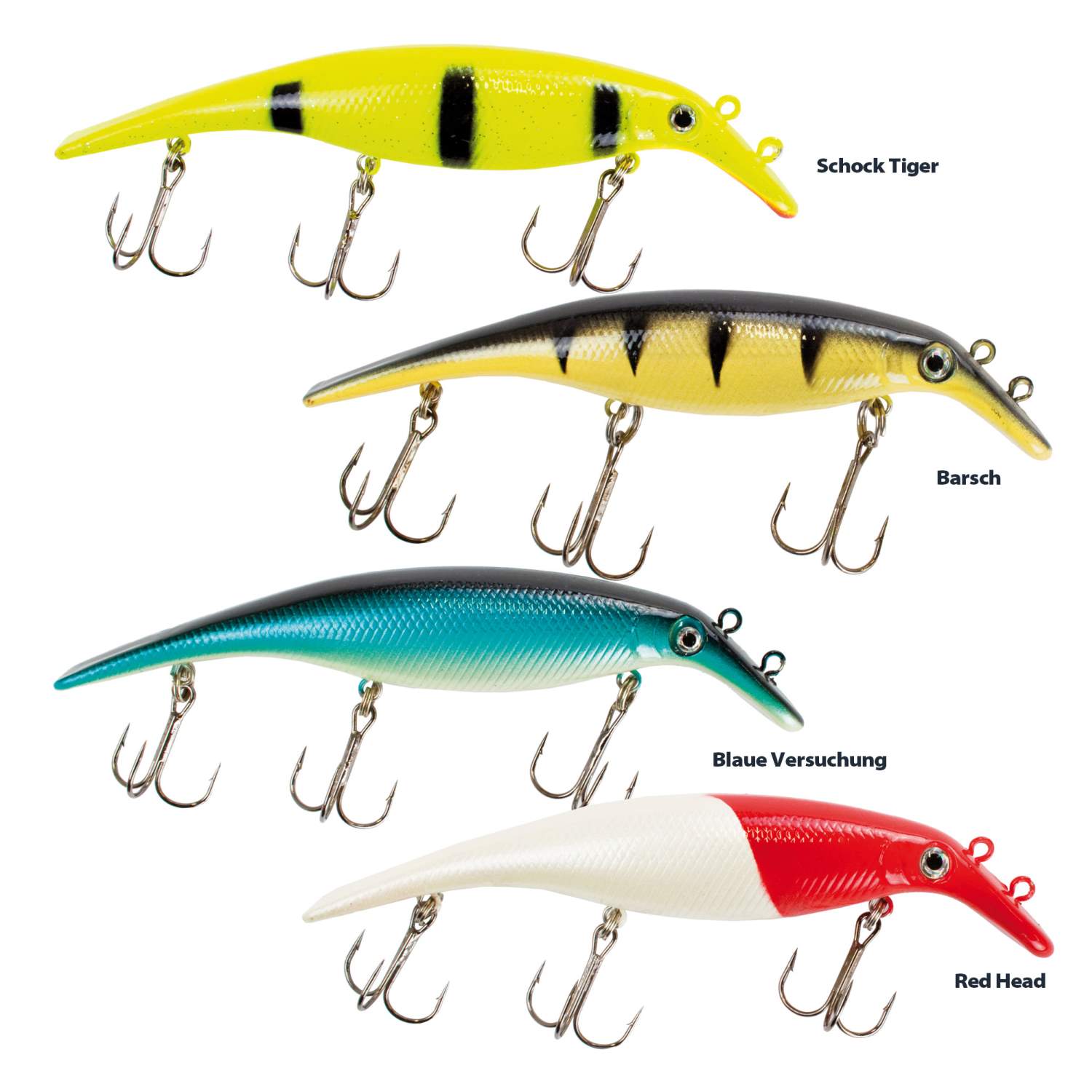 Wobbler Gold Assan Pike 8cm 9g – 100% Fatto A Mano In Polonia Per La Pesca Al Luccio E Bass