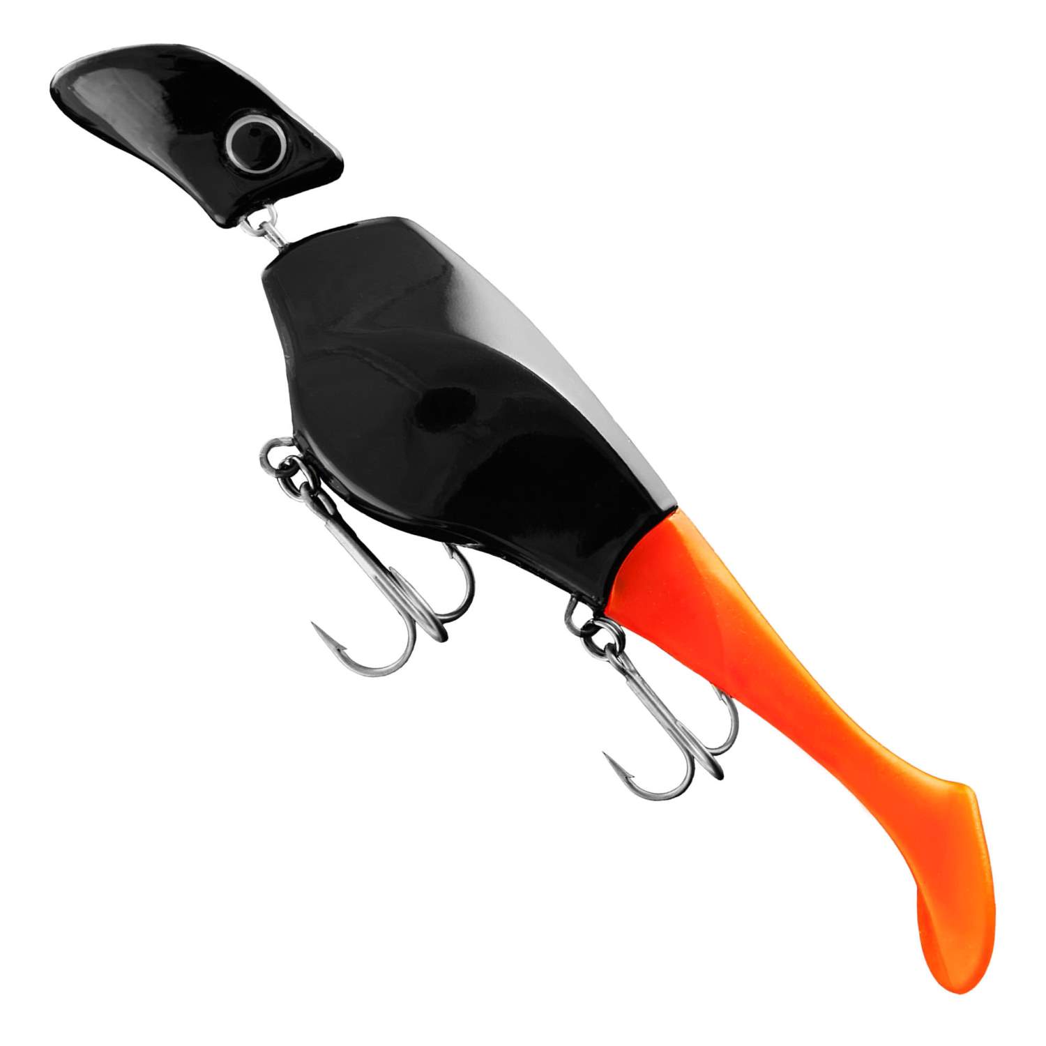 Headbanger Lures Headbanger Shad Wobbler suspending 22,0cm Black Orange