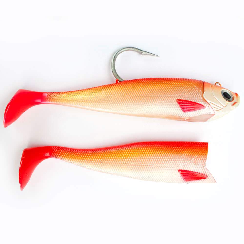 Jig Shad Gummifisch Pilker + 2 Shads Dorsch Heilbutt Köder Norwegen Meeresangeln - Bild 15 von 20