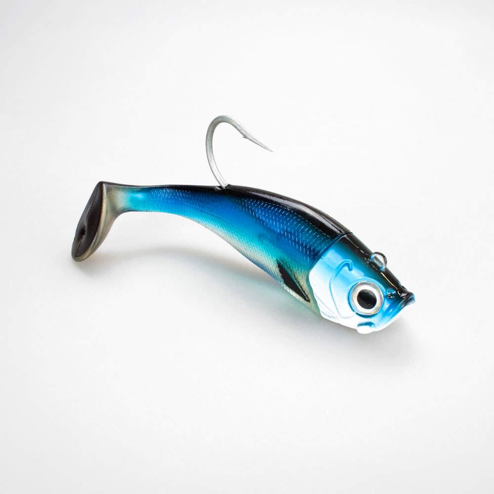 BALZER SHIRASU Giant Shad 20cm blau-silber Gummifisch Hechtköder Meeresköder 