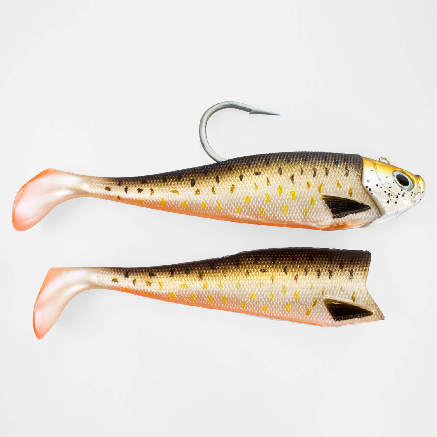 Jig Shad Gummifisch Pilker + 2 Shads Dorsch Heilbutt Köder Norwegen Meeresangeln - Bild 2 von 20