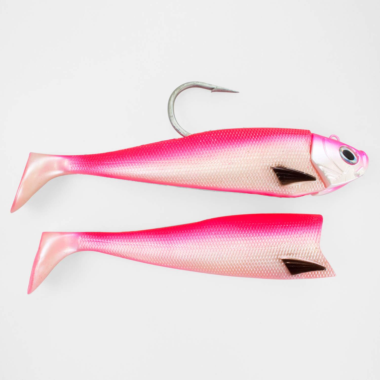 Jig Shad Gummifisch Pilker + 2 Shads Dorsch Heilbutt Köder Norwegen Meeresangeln - Bild 5 von 20