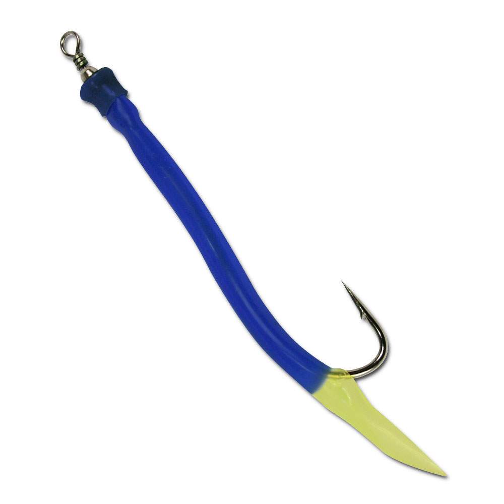 3x Leurres Souples Gummi-Makk Norvège 10/0 Vert Fluo - 17,5 Cm, Pour Pêche (attrape-pièces)