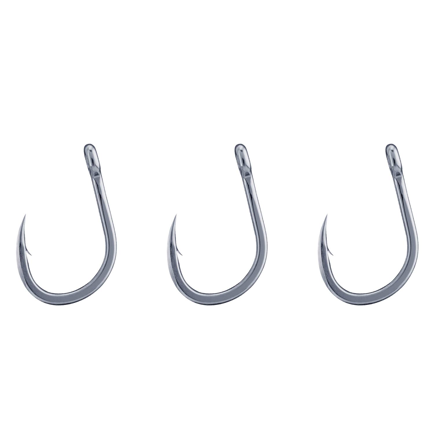 BKK Puka Livebait HD Fishing Hooks - Size 10/0, 3-Pack, Heavy Duty Forged For Saltwater Big Game