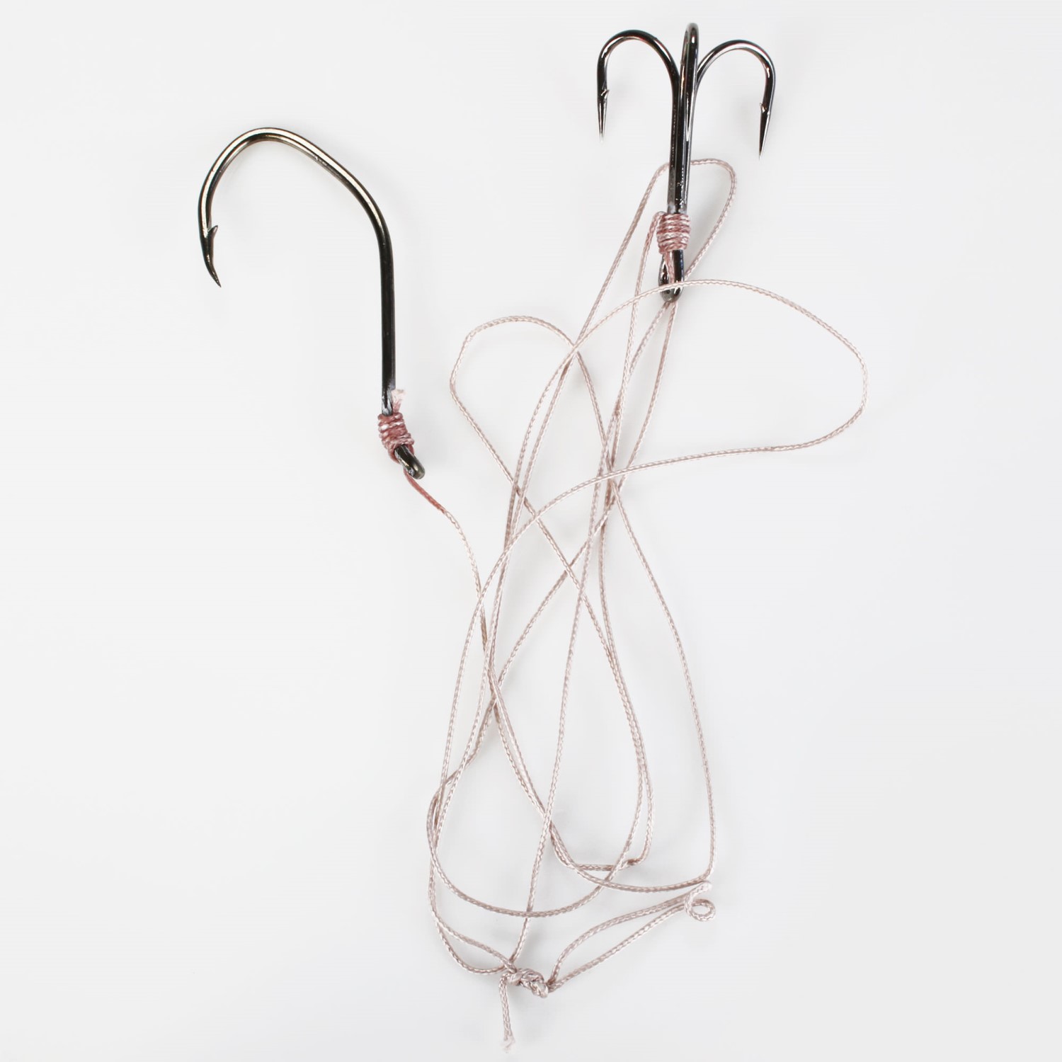 DONGKER Wels Angel Vorfach - 6/0 8/0 Kreis Haken Mit Doppel-Rassel Schwimmer