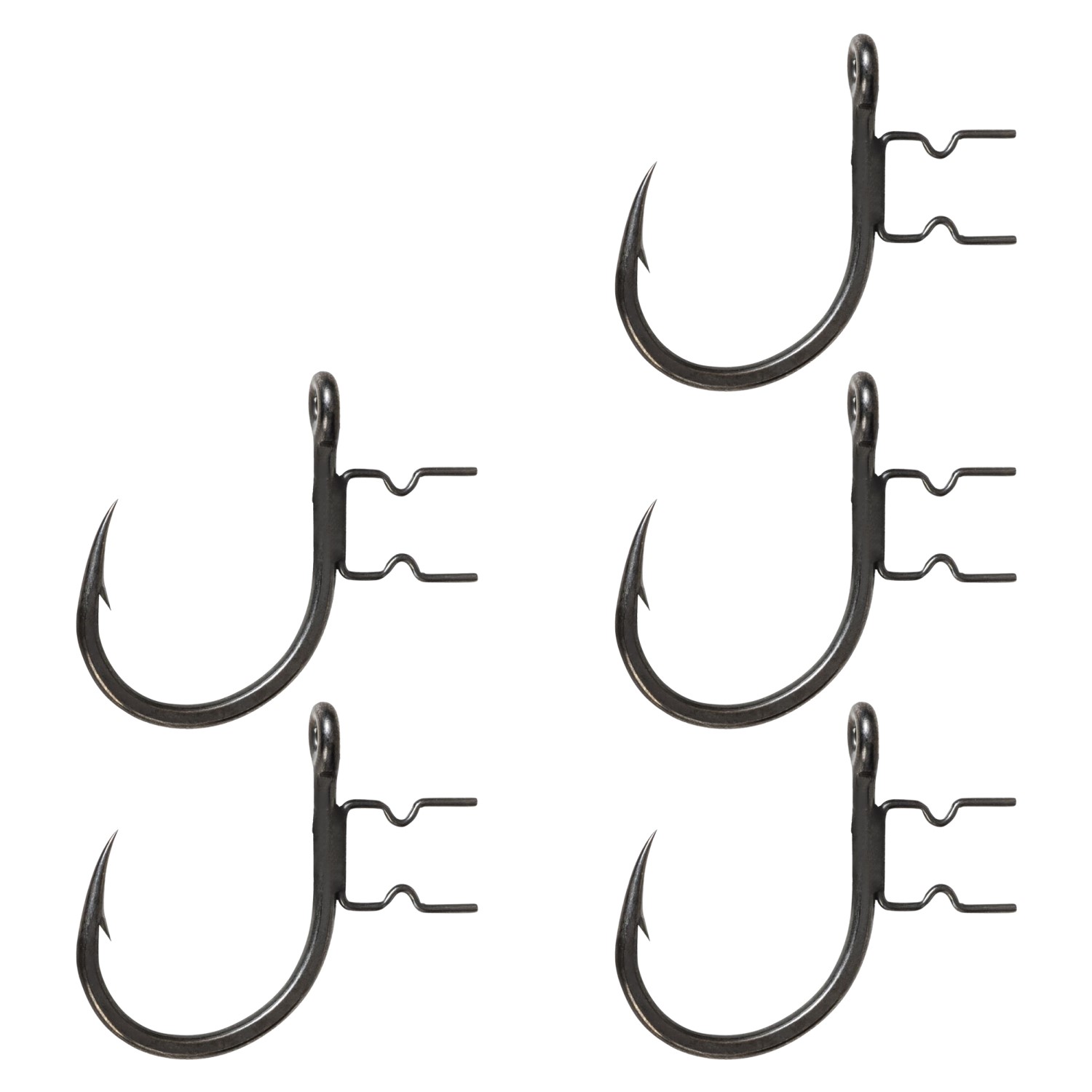 Lot De 5 Hameçons Triples Black Cat DG Coating 4/0 – Ultra Résistants & Corrosion 4x Supérieure