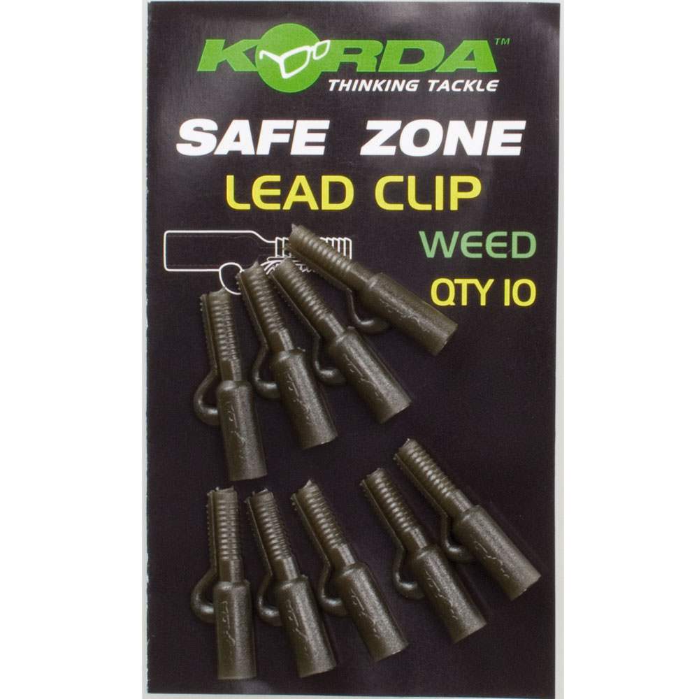 Korda Lead Clips 10 Stück Weed grün 10Stück