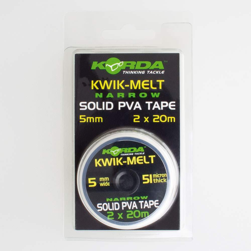 Ruban PVA KORDA – Bobine De 5 Mètres, Soluble Dans L'eau, Pour Montages De Pêche, Très Résistant