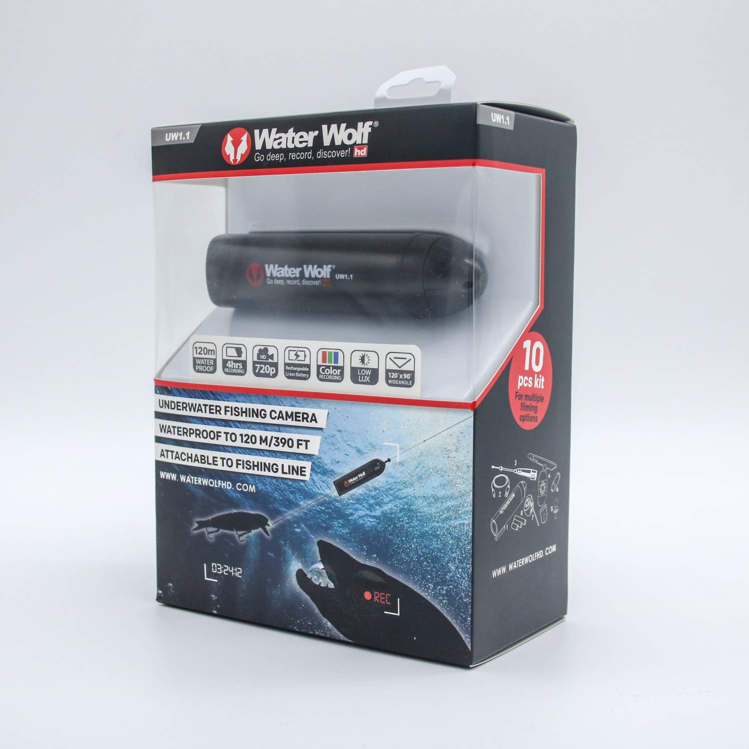 Waterwolf UW1.1 Unterwasser Kamera Angelzubehör 
