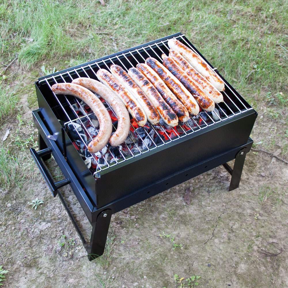 X2 Tragbarer Holzkohle Grill