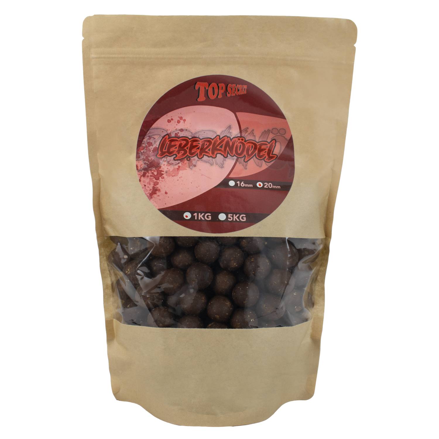  Top Secret Leberknödel Boilies 1kg Leber Karpfenköder 16mm20mm