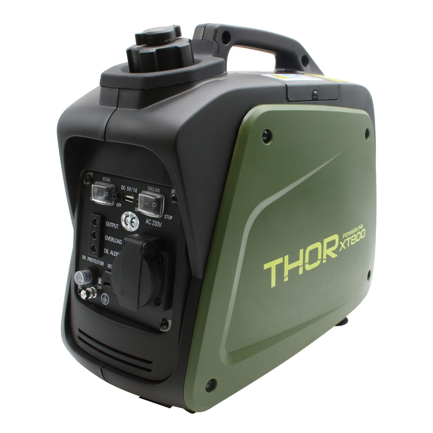 Thor Powerline XT800 Strom Generator oliv/schwarz 800Watt 12V/220V