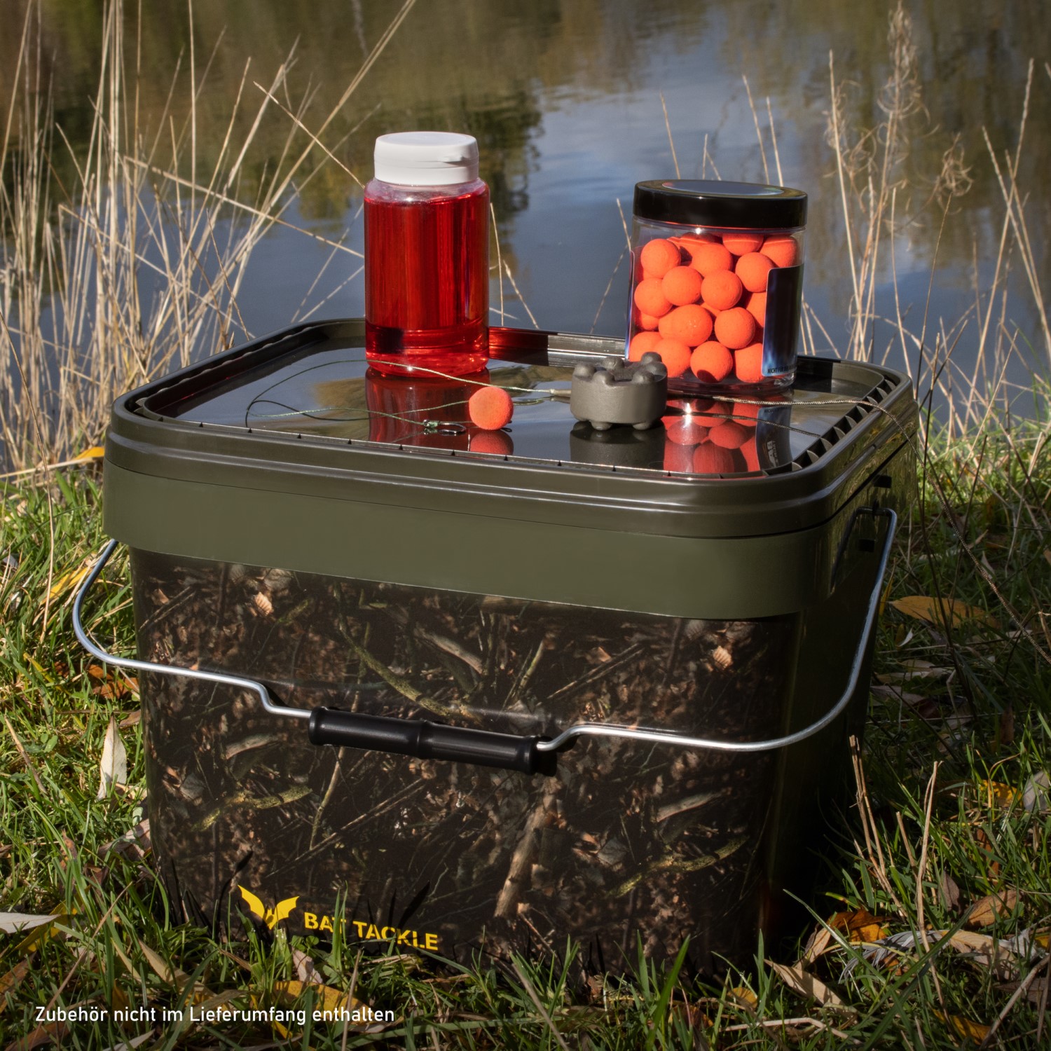 Realistric Camou Futtereimer Bait Bucket 5L / 10L Angeleimer Boilies Pellets - Bild 17 von 19