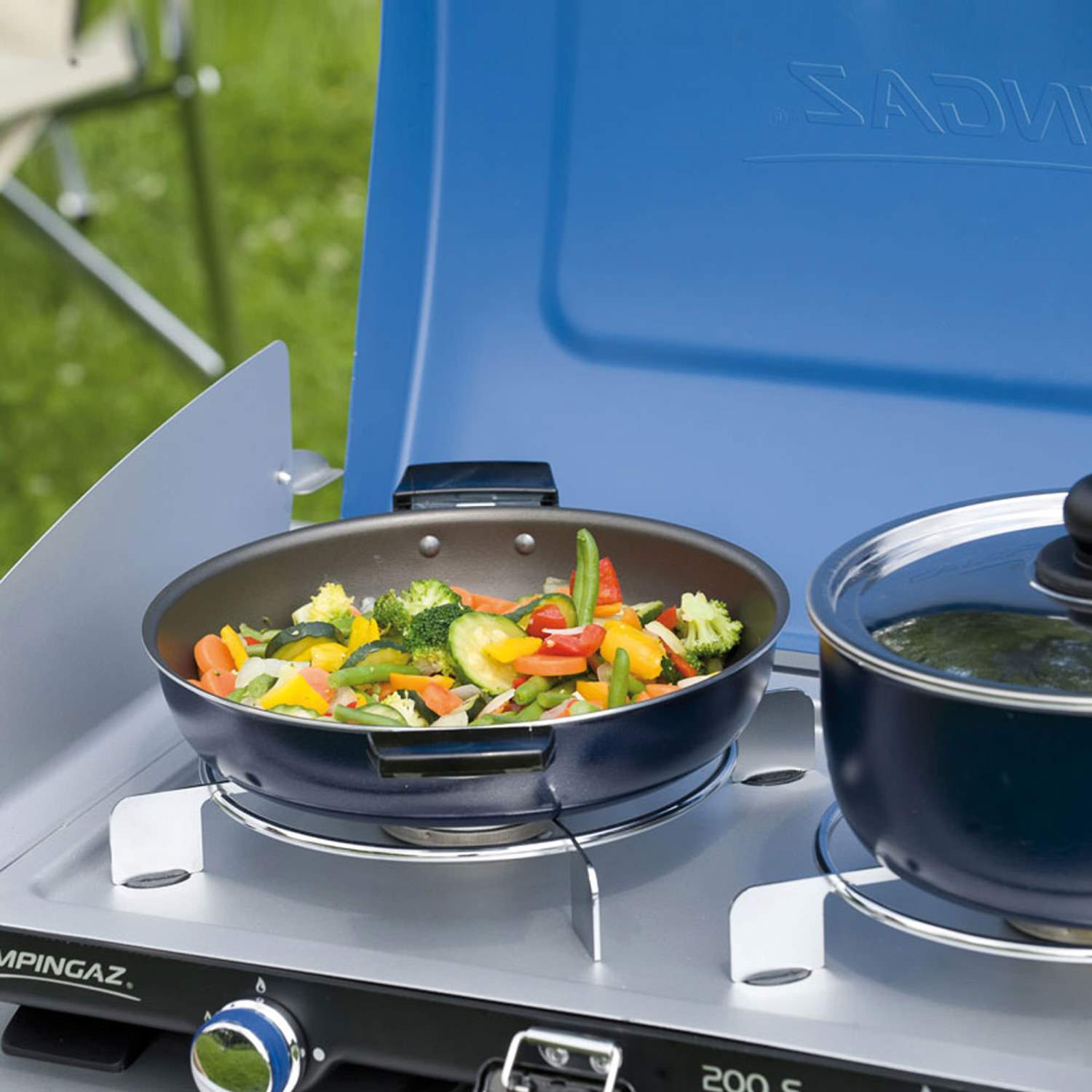 Campingaz Base Camp 200S doppelflammiger Gaskocher, Camping Base Camp