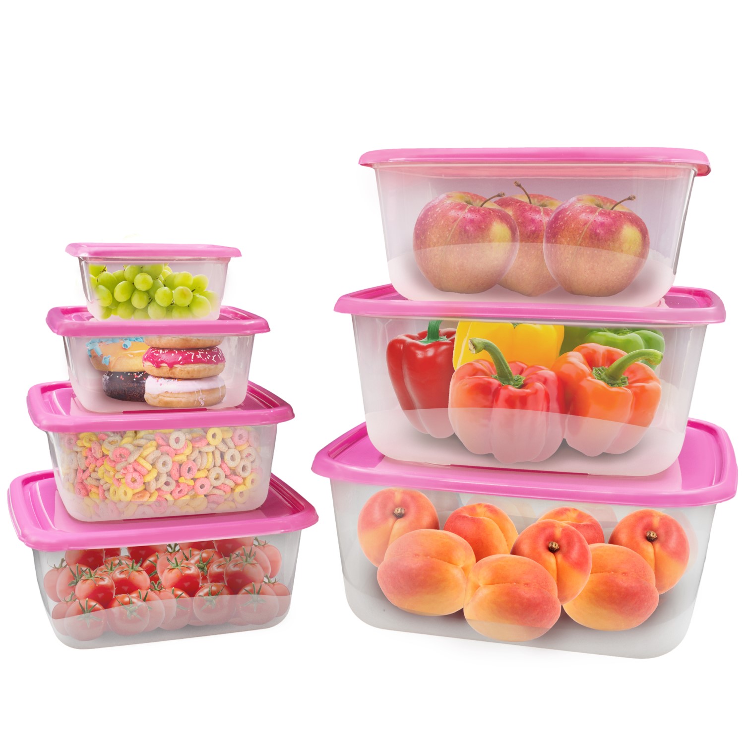 PrinceWare Fresh Box Set 7-tlg. eckig 220 - 4500ml Pink