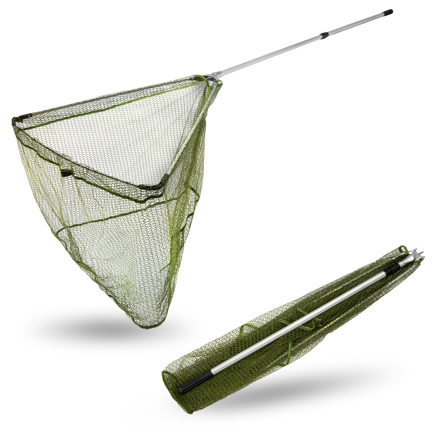 Kescher Angelkescher Unterfangkescher Pro gummiert 160-210cm 3 Größen
