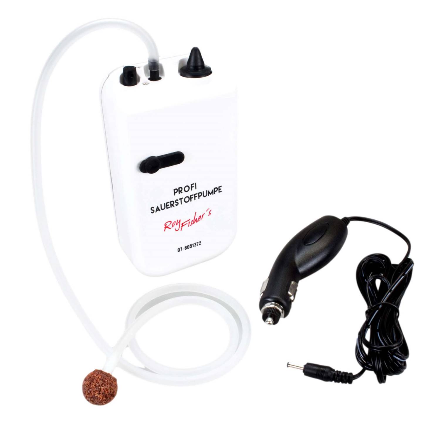 15 Liter inkl Angel Dom/äne/ K/öderfischeimer Profi Sauerstoffpumpe