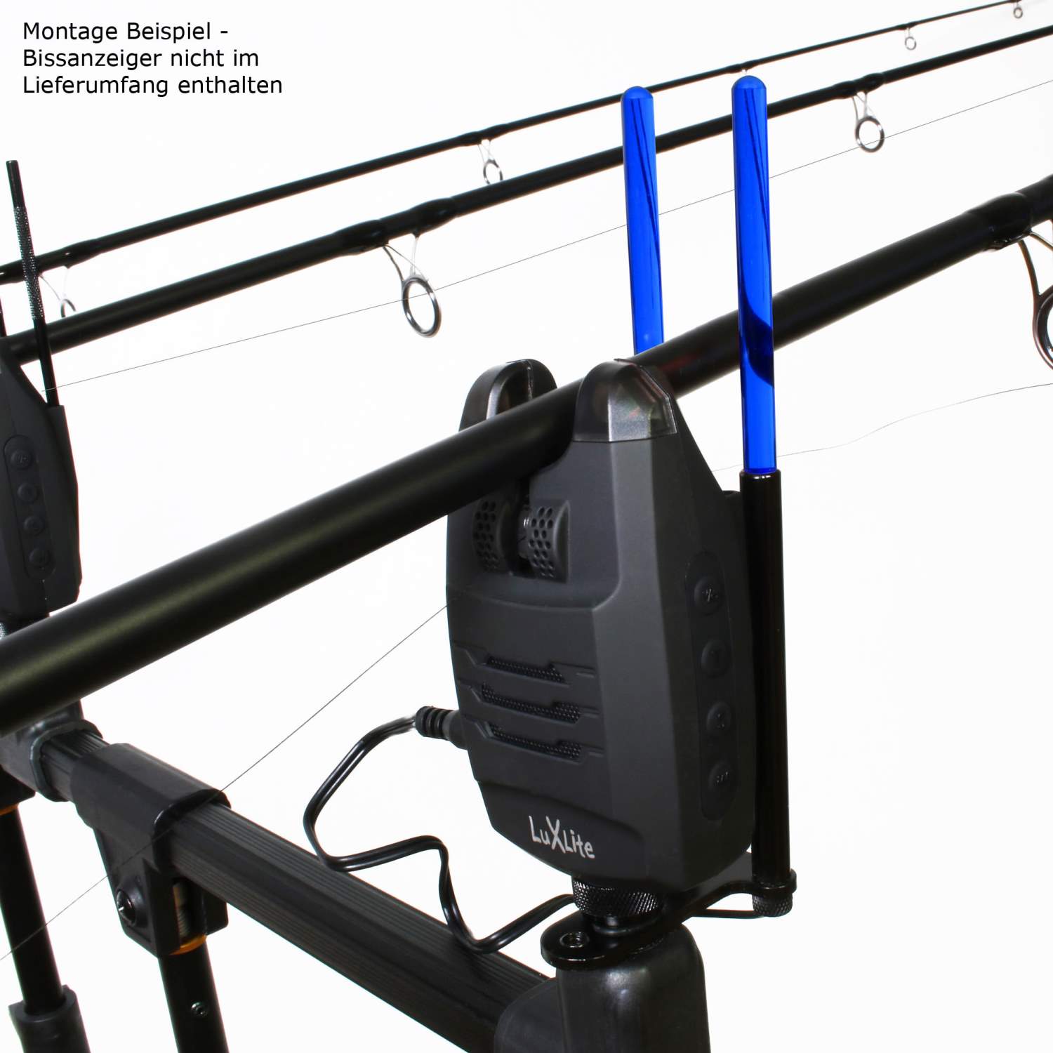 LED Snag Ears Illuminated Bissanzeiger Rod Pod Storm Guard Rutenhalter R/G/B/Y 