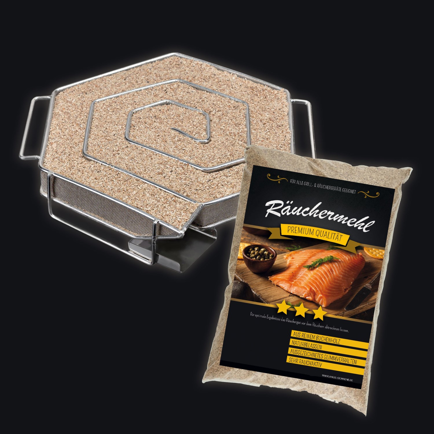 Sparbrand Kaltrauchgenerator Räucherspirale Smoker Raucherzeuger Räucherschnecke 