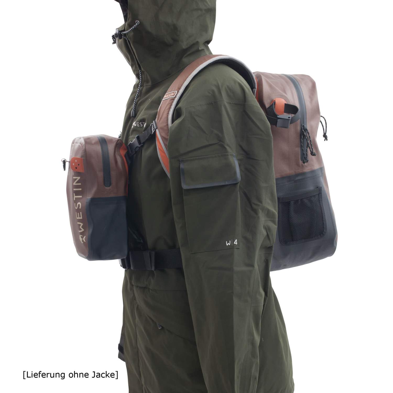 Westin W6 Wading Backpack & Chestpack Angelrucksack 45x26x16cm ...